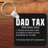 Definitie van papa belasting Vaderdag Grappige Vad Sleutelhanger (Voorkant)