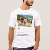 Definitie van papa Photo Dictionary T-shirt (Voorkant)