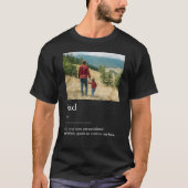 Definitie van papa Photo Dictionary T-shirt (Voorkant)