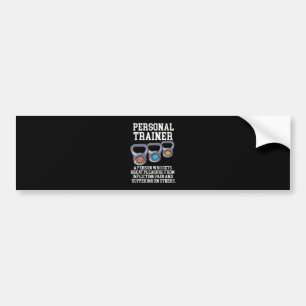 Definitie van persoonlijke trainer bumpersticker