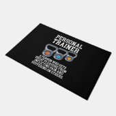 Definitie van persoonlijke trainer deurmat (Schuin)