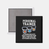 Definitie van persoonlijke trainer magneet (Voorkant / Achterkant)