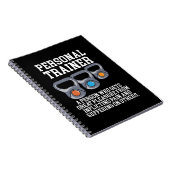 Definitie van persoonlijke trainer notitieboek (Rechterzijde)