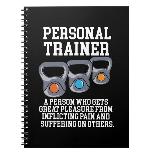Definitie van persoonlijke trainer notitieboek (Voorkant)