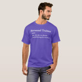 Definitie van persoonlijke trainer t-shirt (Voorkant volledig)