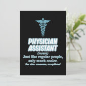 Definitie van Physician Assistant PA Geneeskundest Kaart (Staand voorkant)