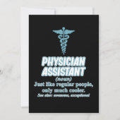 Definitie van Physician Assistant PA Geneeskundest Kaart (Voorkant)