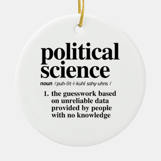 definitie van politicologie keramisch ornament (Voorkant)