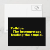 Definitie van Politiek Briefkaart (Voorkant / Achterkant)