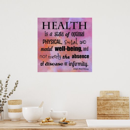 Definitie van Poster van de gezondheidscyropraktij (Keuken)