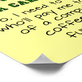 Definitie van Poster voor geslaagde Funny Sign (Hoek)