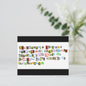 Definitie van prestatie briefkaart (Staand voorkant)