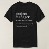 Definitie van projectmanager t-shirt (Design voorkant)