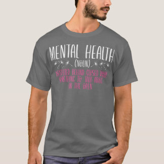 Definitie van psychische gezondheid - Human Brain  T-shirt