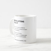 Definitie van Public Relations Specialist-werker Koffiemok (Voorkant links)