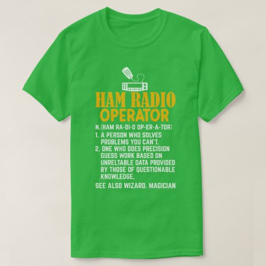 Definitie van radiotelefonie t-shirt (Design voorkant)