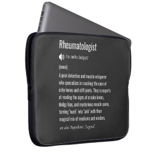 Definitie van reumatoloog laptop sleeve