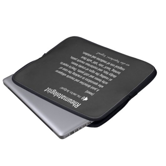 Definitie van reumatoloog laptop sleeve (Voorkant onderkant)