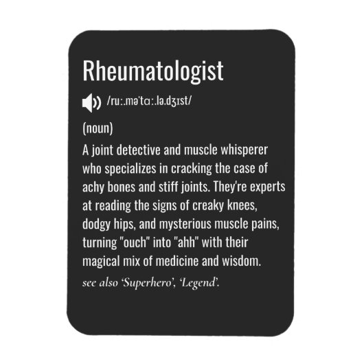 Definitie van reumatoloog magneet (Verticaal)