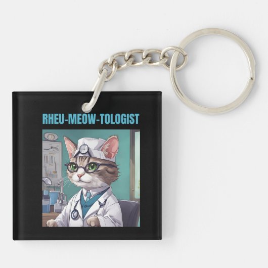 Definitie van reumatoloog sleutelhanger (Achterkant)