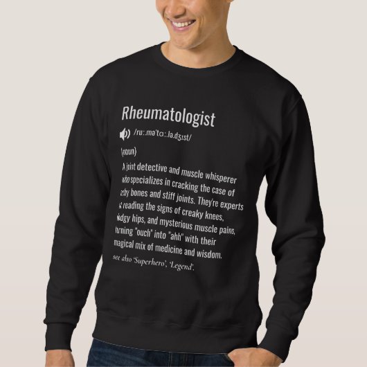 Definitie van reumatoloog trui (Voorkant)