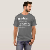 Definitie van Saba Funny Hebrew Grandpa Gifts T-shirt (Voorkant volledig)