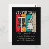 Definitie van schijfgolfspeler Frisbee schijf Golf Briefkaart (Voorkant / Achterkant)