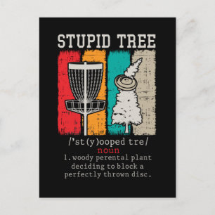 Definitie van schijfgolfspeler Frisbee schijf Golf Briefkaart