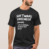 Definitie van software engineer grappige techniek t-shirt (Voorkant)