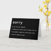 Definitie van sorry kaart (Gele Bloem)