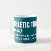 Definitie van sporttrainer – Mok voor atletiektrai (Voorkant links)