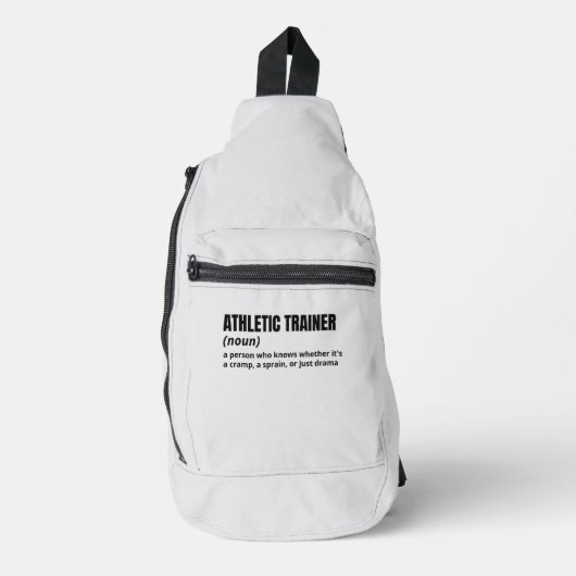 Definitie van sporttrainershumor sling bag (Voorkant)