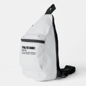 Definitie van sporttrainershumor sling bag (Rechterhoek)