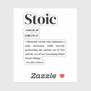 definitie van stoïcijnse handel sticker