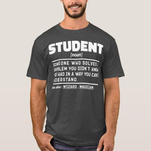 Definitie van student zelfstandig naamwoord Funny  T-shirt (Voorkant)