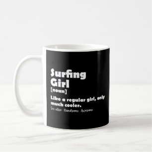 Definitie van surfmeisje Funny Surfer Meisjes Vrou Koffiemok