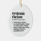 Definitie van systemisch racisme keramisch ornament (Rechts)