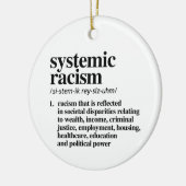 Definitie van systemisch racisme keramisch ornament (Links)