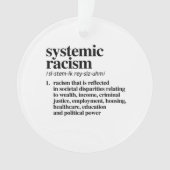 Definitie van systemisch racisme ornament (voorkant)