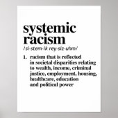 Definitie van systemisch racisme poster (Voorkant)