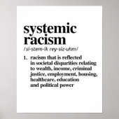 Definitie van systemisch racisme poster (Voorkant)