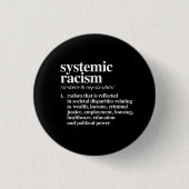 Definitie van systemisch racisme ronde button 3,2 cm (Voorkant)