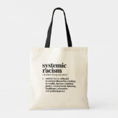 Definitie van systemisch racisme tote bag (Achterkant)