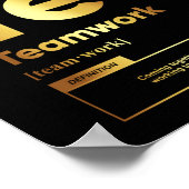 Definitie van teamwerk | MOTIVATIE POSTER (Hoek)