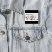 Definitie van teamwerk vierkante button 5,1 cm (In situ)