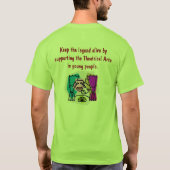 Definitie van Thespian; Houd de Legend Alive T-shirt (Achterkant)