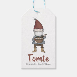Definitie van Tomte Gnome Cadeaulabel