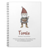 Definitie van Tomte Gnome Notitieboek (Voorkant)