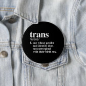 definitie van trans - LGBT Definitions - Ronde Button 4,0 Cm (In situ)
