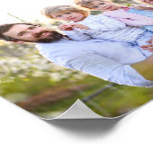 Definitie van vader | 8 foto's gepersonaliseerd poster (Hoek)
